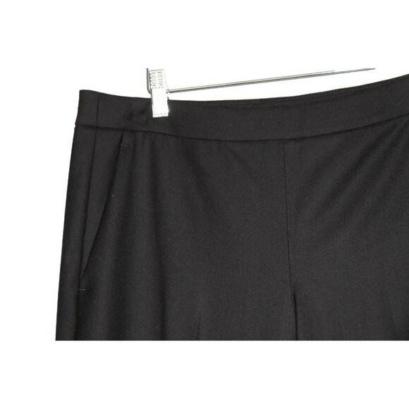 Kit and Ace Women's Size US8 Black Slim-Fit Trouser Side Zipper Wool Jersey Pant - Picture 4 of 9
